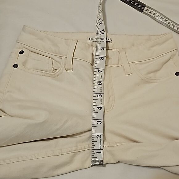 Alice +olivia cream jeans size 28 - Picture 6 of 11